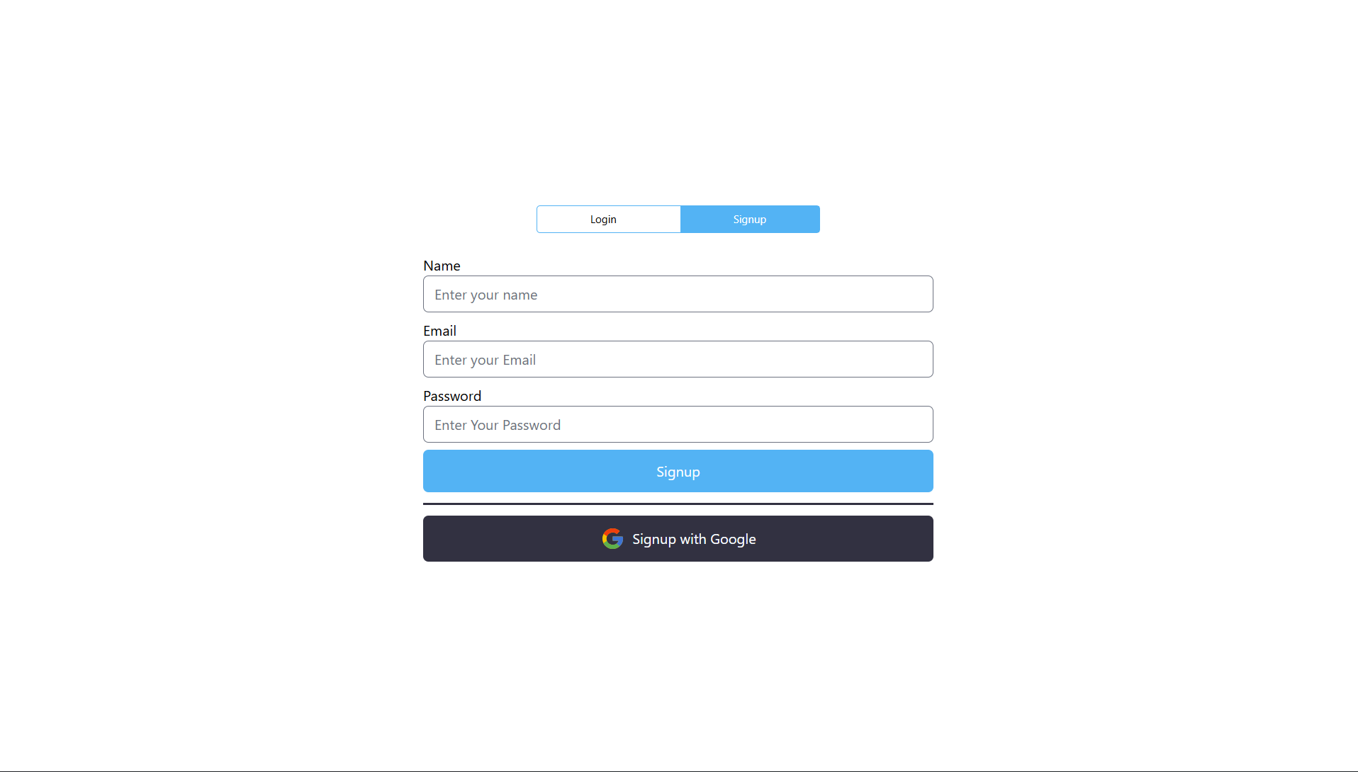 Create an account