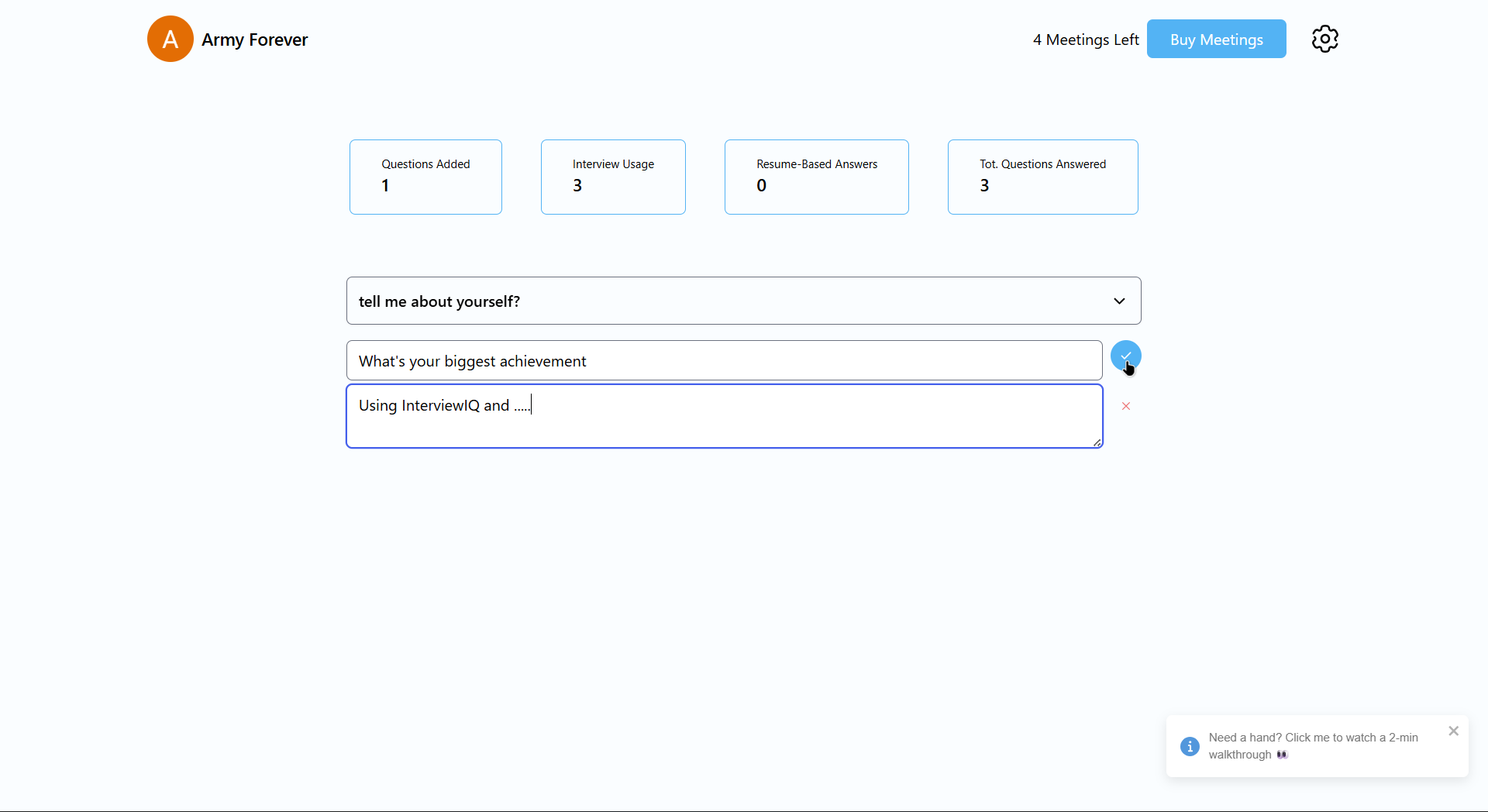 Example Add Questions